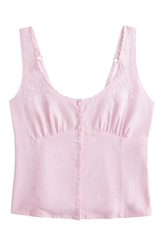 Linnen Top - Roze