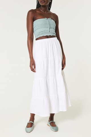 Bustier crop top - Zeegroen