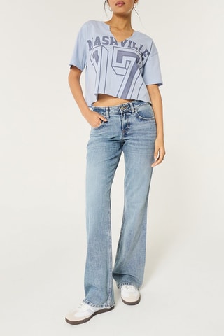 Crop top Overzied - Lichtblauw