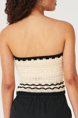 Bustier crop top - Ecru