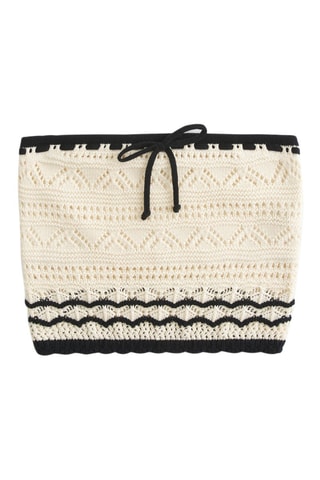 Bustier crop top - Ecru