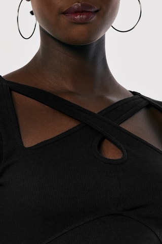 Robe fourreau - Noir