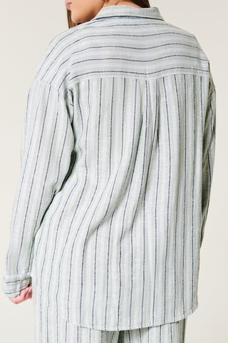 Oversized Linnen Blouse - Lichtgroen