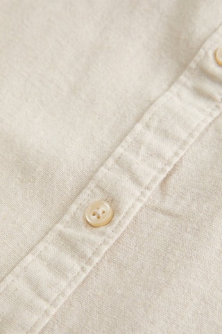 Oversized Linnen Blouse - Lichtbruin