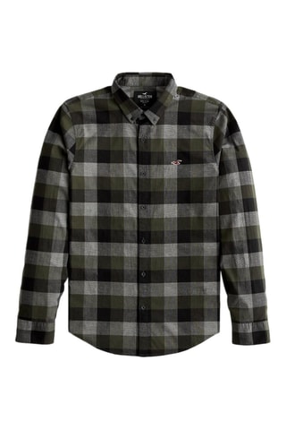 Overhemd Slim Fit - Olijfgroen