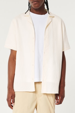 Overhemd relaxed - Beige