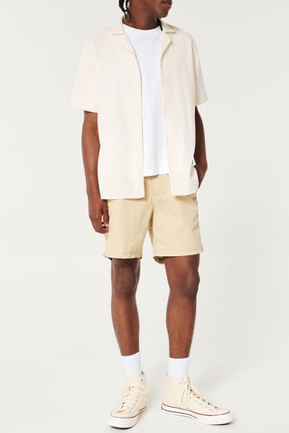 Overhemd relaxed - Beige