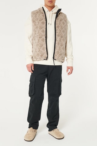 Dubbelzijdige Bodywarmer - Zwart en Beige