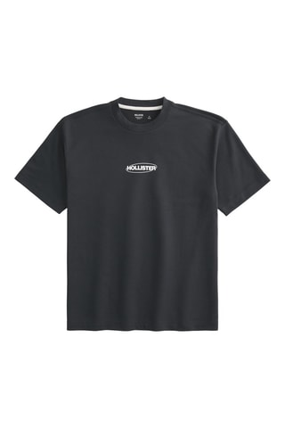 T-shirt Boxy - Zwart