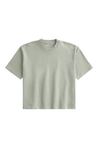 T-shirt Boxy - Zeegroen