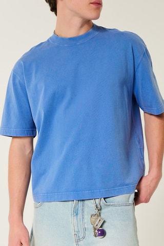 T-shirt Boxy - Hemelsblauw