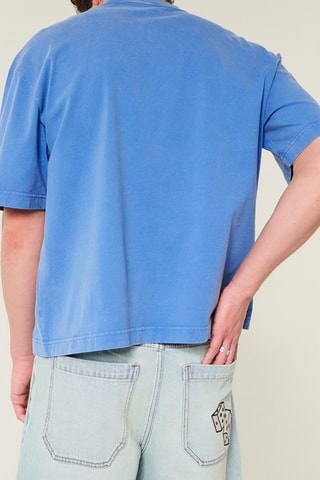 T-shirt Boxy - Hemelsblauw