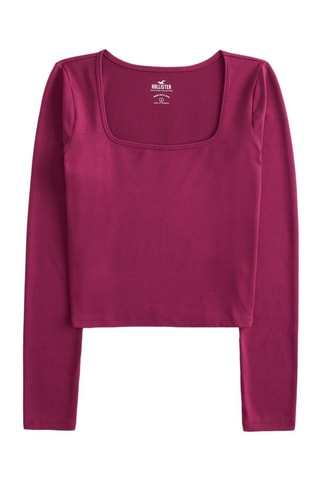 Cropped T-shirt - Roze