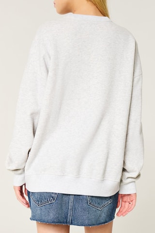 Oversized sweater - Gemêleerd Grijs