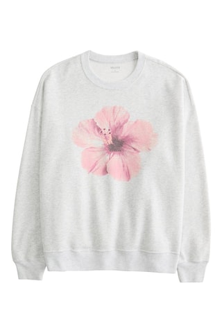 Oversized sweater - Gemêleerd Grijs