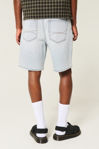 Spijkershort Loose Fit - Lichtblauw