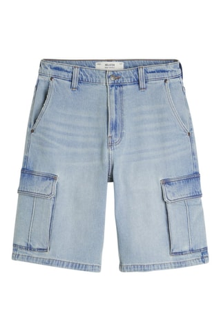Spijkershort baggy - Lichtblauw