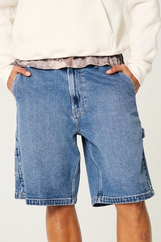 Spijkershort baggy - Kobaltblauw