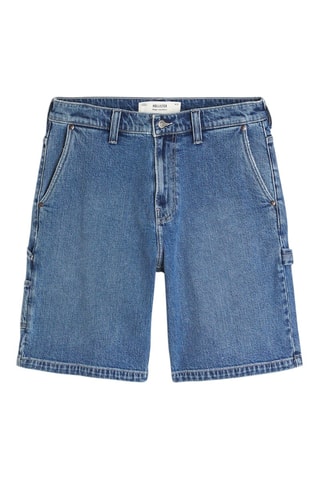 Spijkershort baggy - Kobaltblauw