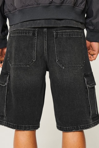 Spijkershort baggy - Zwart