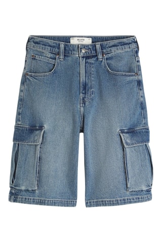 Spijkershort baggy - Kobaltblauw