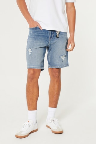 Spijkershort Loose Fit - Kobaltblauw