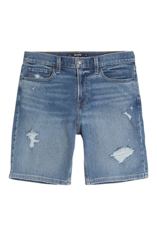 Spijkershort Loose Fit - Kobaltblauw
