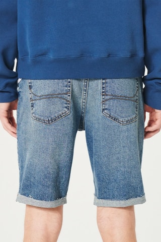 Spijkershort Slim Fit - Kobaltblauw