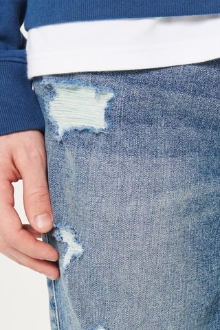 Spijkershort Slim Fit - Kobaltblauw
