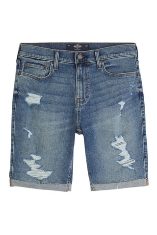 Spijkershort Slim Fit - Kobaltblauw