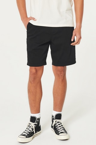 Spijkershort Relaxed Fit - Zwart