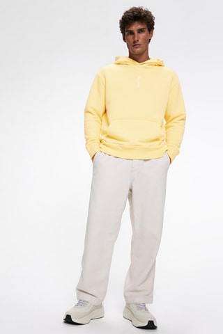 Sweater met Capuchon - Zachtgeel