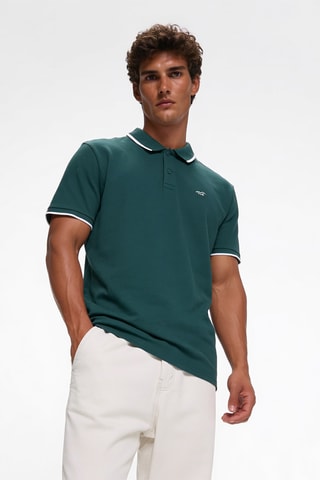 5 Polo’s - Wit en Blauw