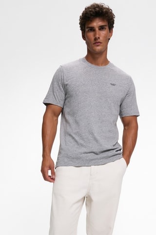 T-shirt - Gemêleerd Grijs