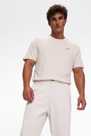 3 T-shirts - Marineblauw en Beige