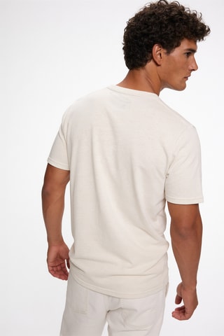 3 T-shirts - Marineblauw en Beige