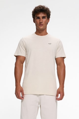 5 T-shirts - Blauw en Beige