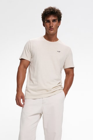 5 T-shirts - Gemêleerd Grijs en Beige