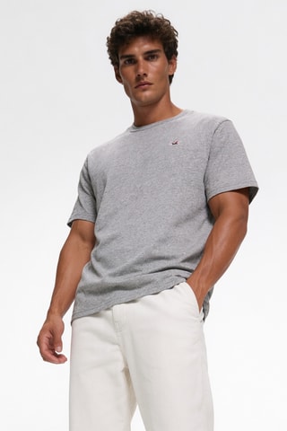 3 T-shirts - Bordeauxrood en Grijs