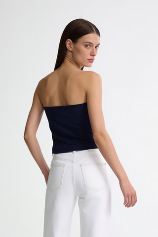 Strapless Top - Zwart