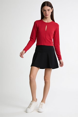 Minirok Hoge Taille - Zwart