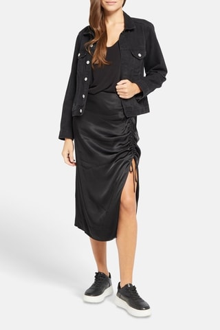 Midirok Hoge Taille - Zwart
