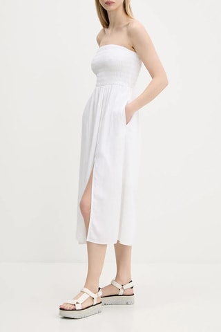 Linnen Bustier-jurk - Wit