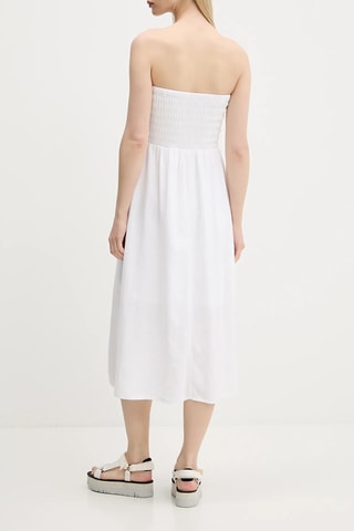 Linnen Bustier-jurk - Wit