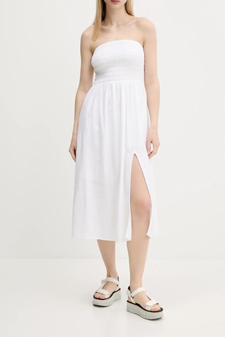 Linnen Bustier-jurk - Wit