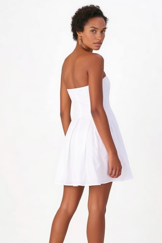 Strapless Jurk - Wit