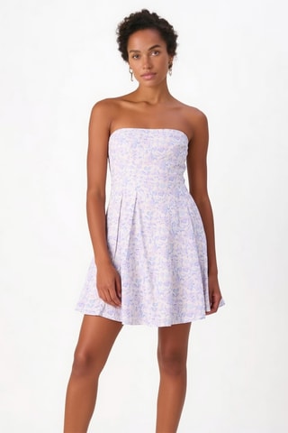 Strapless Jurk - Wit