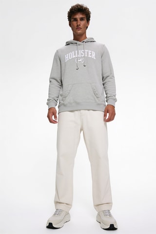 Sweater met Capuchon - Lichtgrijs