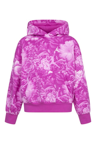 Sweat à capuche Ess Floral Aop - Jordan - Blanc et rose