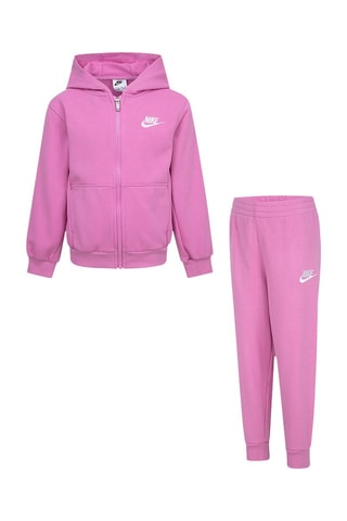 Sweat à capuche et pantalon - Blanc et rose